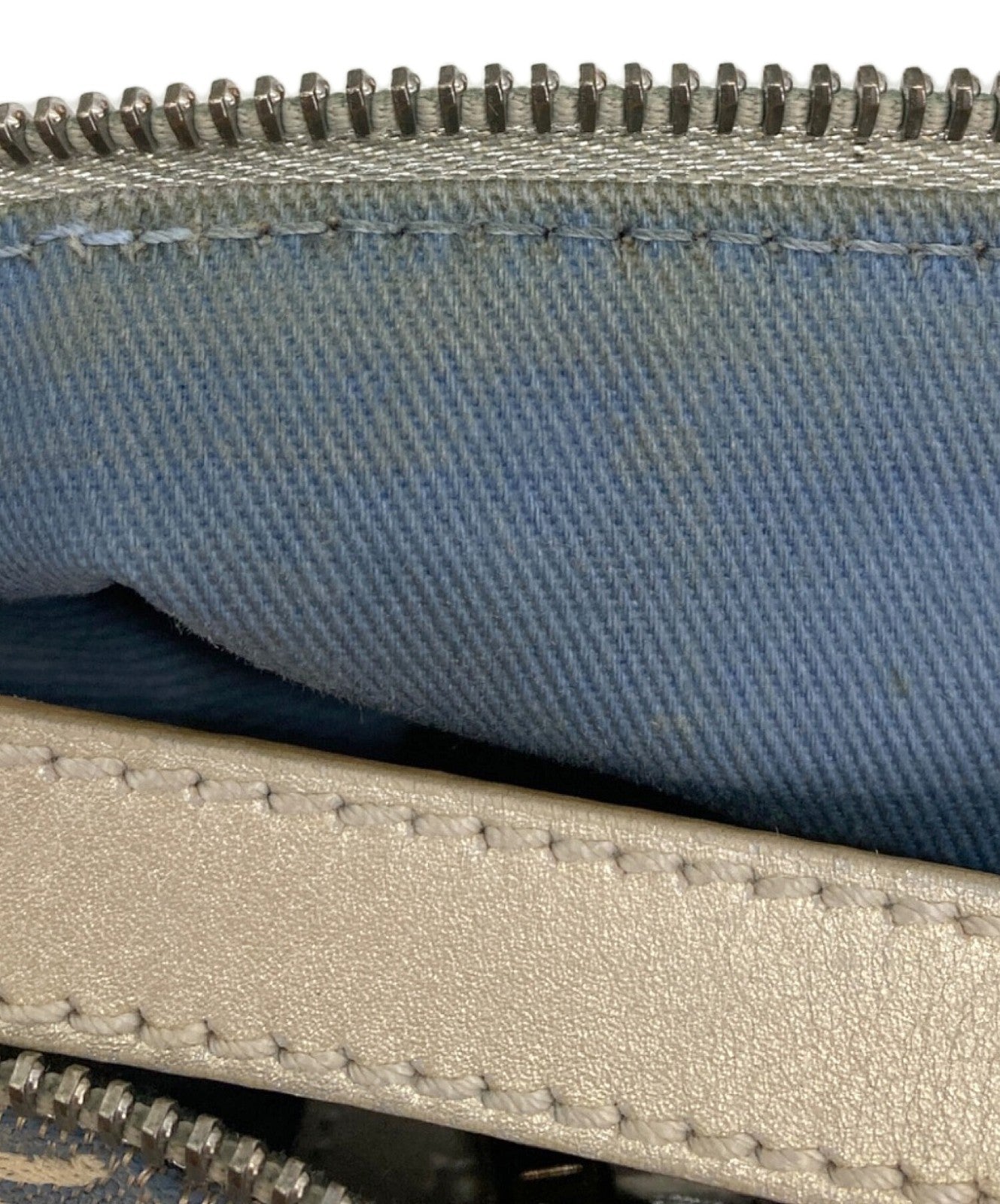 CELINE Shoulder Bag Purse C Macadam Gray Authentic