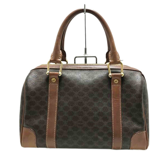 CELINE Mini Boston Hand Bag Tote Purse Macadam Authentic