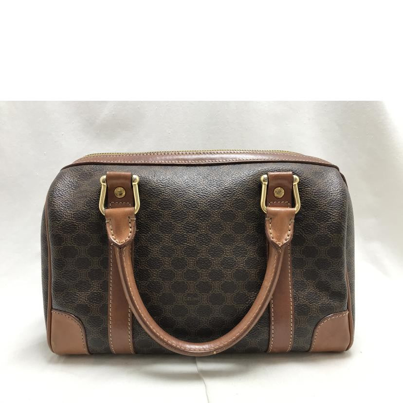 CELINE Mini Boston Hand Bag Tote Purse Macadam Authentic