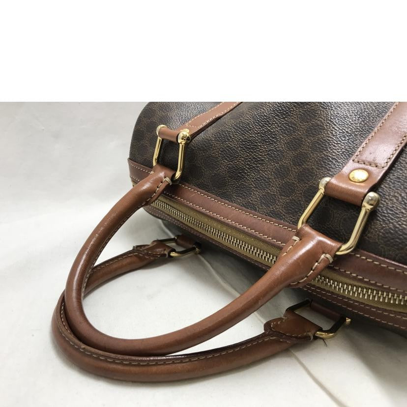CELINE Mini Boston Hand Bag Tote Purse Macadam Authentic