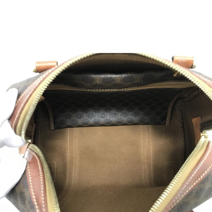 CELINE Mini Boston Hand Bag Tote Purse Macadam Authentic