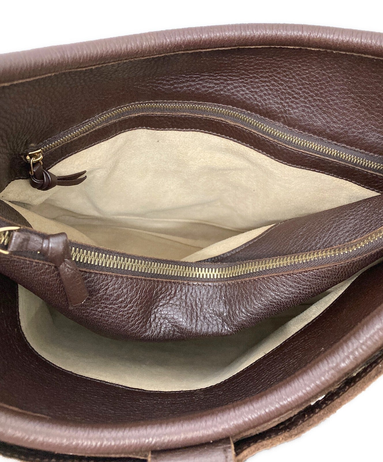 BOTTEGA VENETA Shoulder Bag Purse Brown Authentic