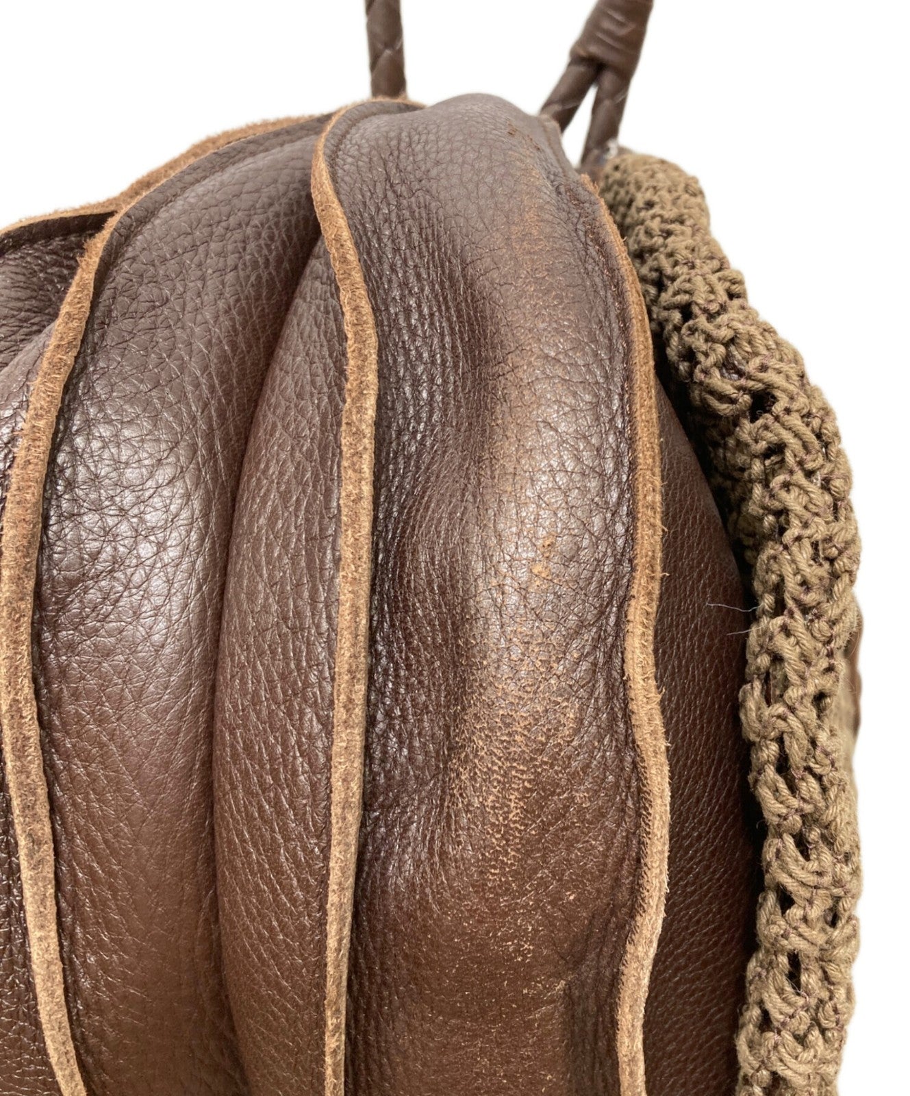 BOTTEGA VENETA Shoulder Bag Purse Brown Authentic