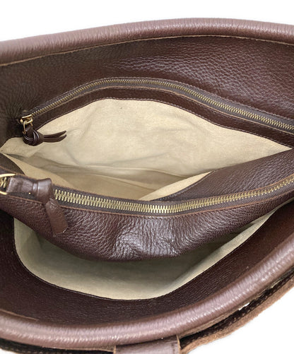 BOTTEGA VENETA Shoulder Bag Purse Brown Authentic