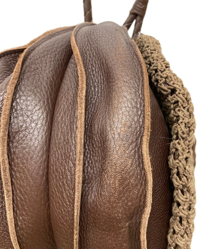 BOTTEGA VENETA Shoulder Bag Purse Brown Authentic