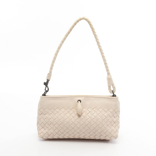 BOTTEGA VENETA Hand Shoulder Bag Tote Purse Intrecciato Leather Pink Authentic