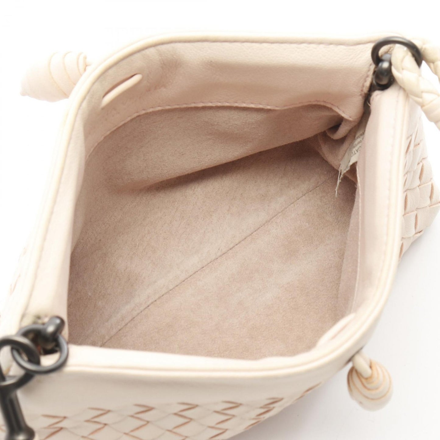 BOTTEGA VENETA Hand Shoulder Bag Tote Purse Intrecciato Leather Pink Authentic