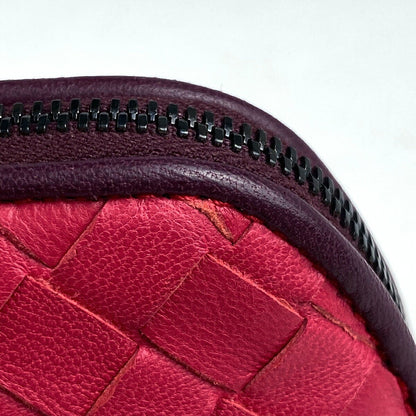 BOTTEGA VENETA Accessory Pouch Hand Pouch Intrecciato Leather Pink Authentic