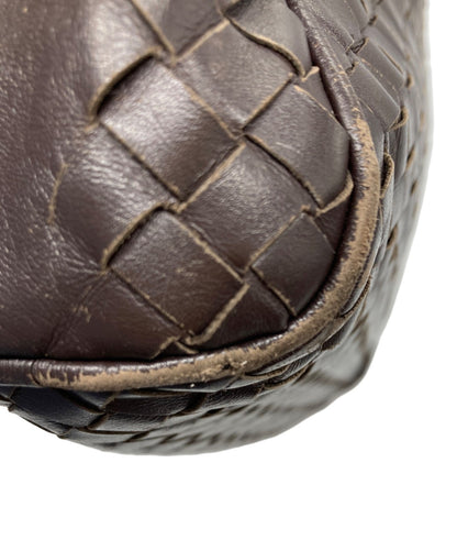BOTTEGA VENETA Clutch Bag Second Bag Intrecciato Brown Authentic