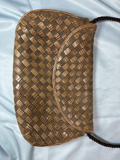 BOTTEGA VENETA Shoulder Bag Purse Intrecciato Brown Authentic
