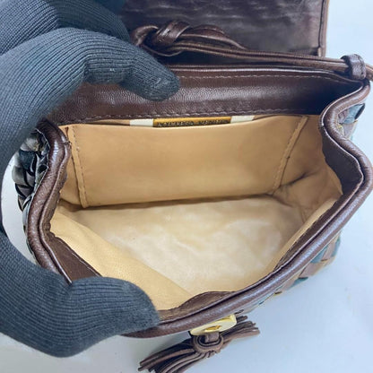 BOTTEGA VENETA Shoulder Bag Purse Intrecciato Multicolor Authentic