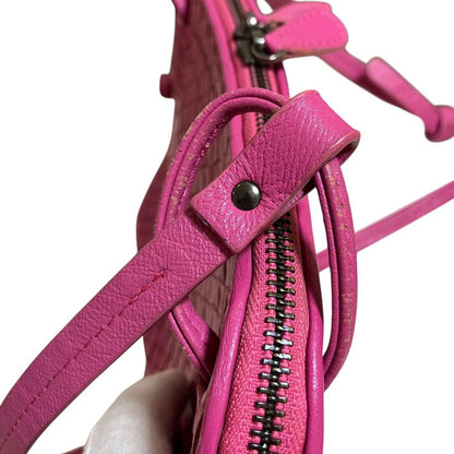 BOTTEGA VENETA Shoulder Bag Purse Intrecciato Leather Pink Authentic