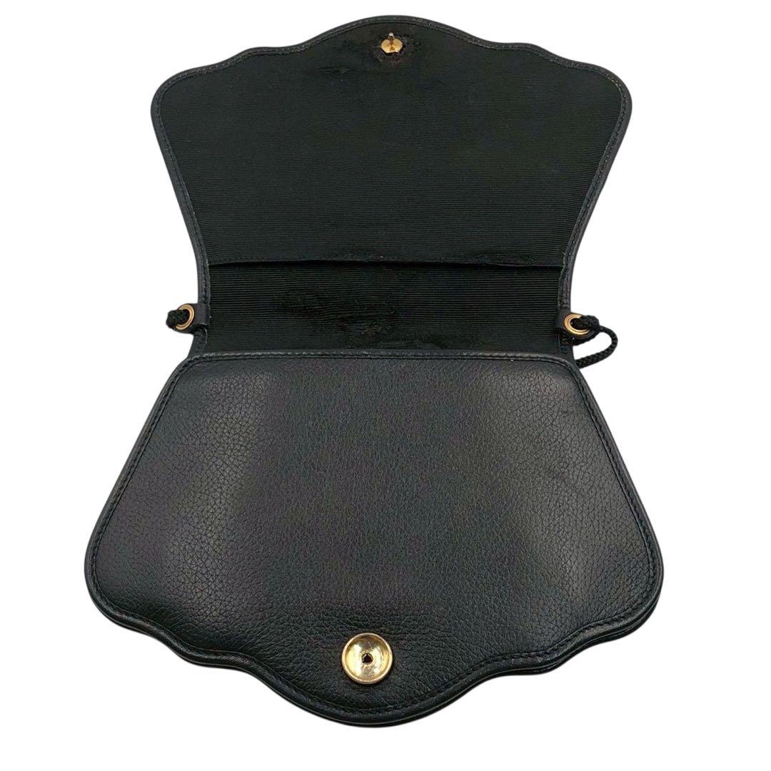 Saint Laurent Shoulder Bag Purse YSL Cassandra Black Authentic