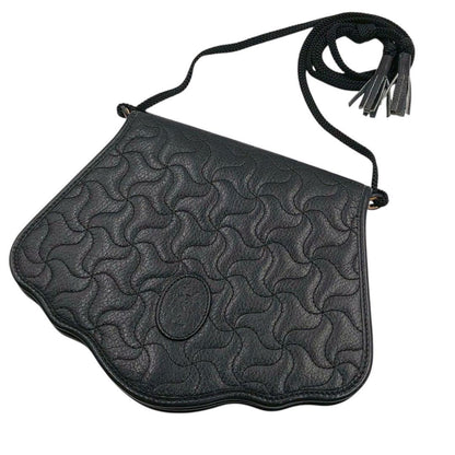 Saint Laurent Shoulder Bag Purse YSL Cassandra Black Authentic