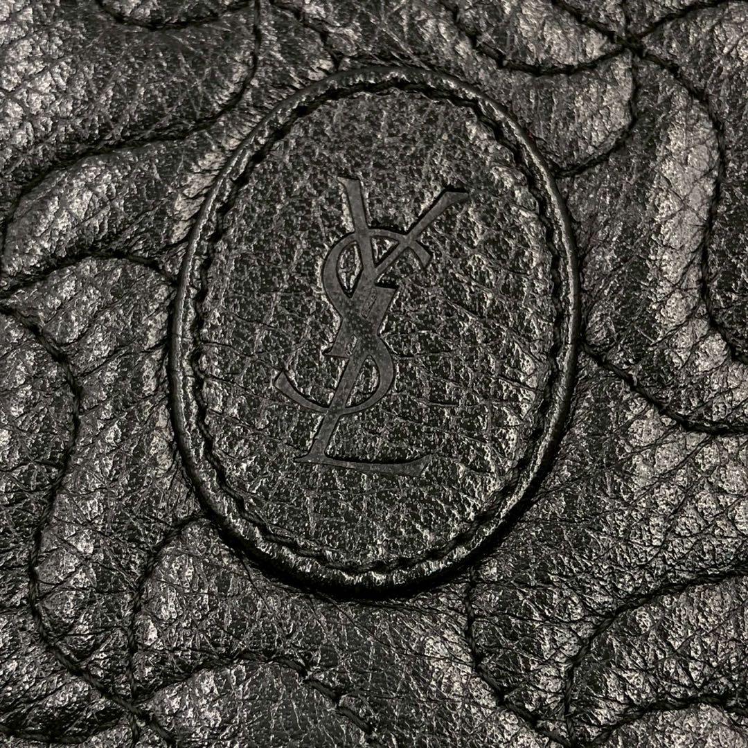 Saint Laurent Shoulder Bag Purse YSL Cassandra Black Authentic