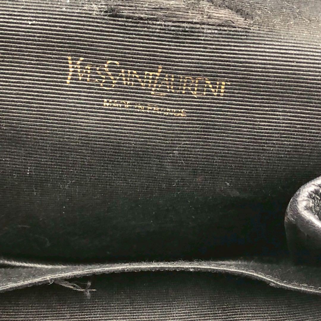 Saint Laurent Shoulder Bag Purse YSL Cassandra Black Authentic