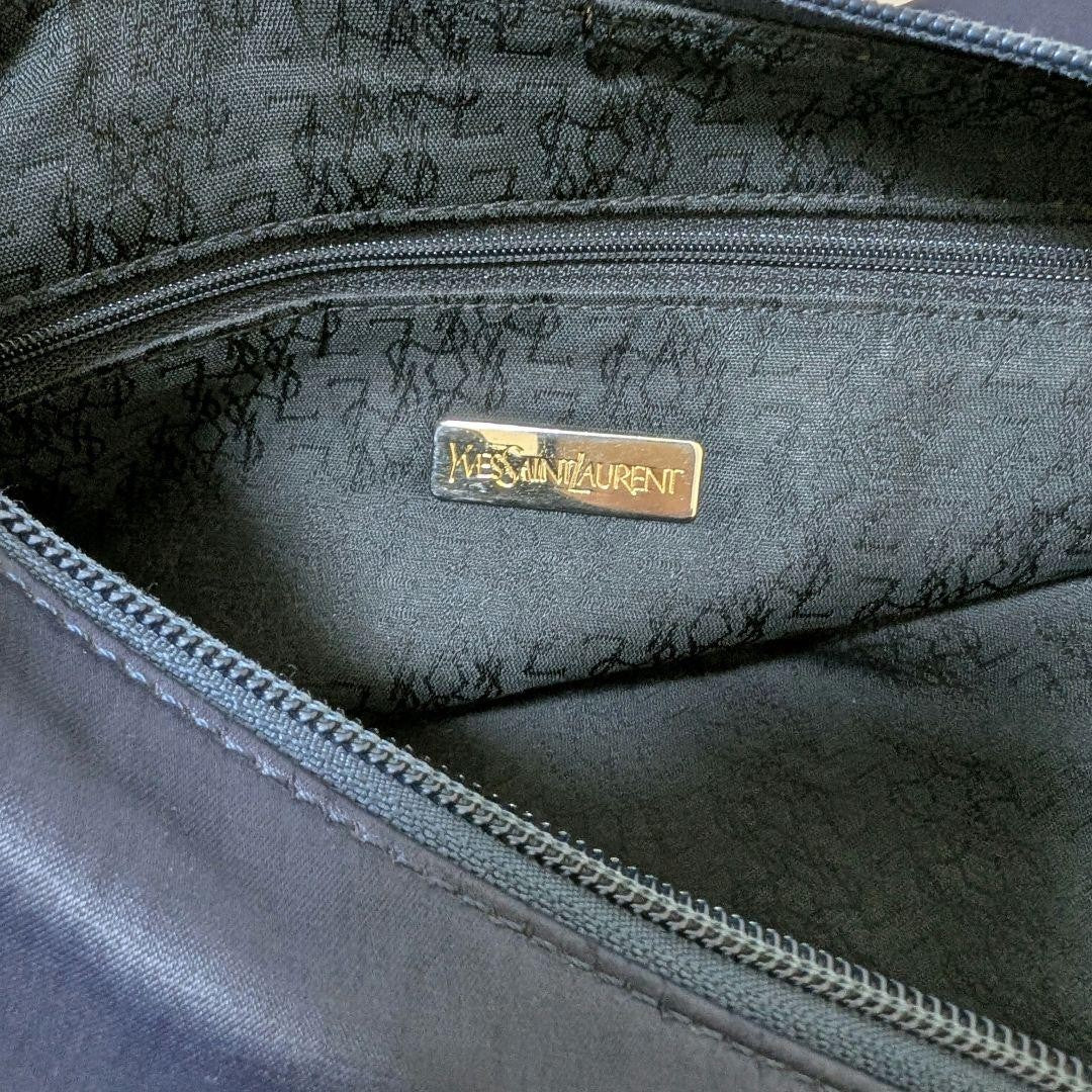Saint Laurent Shoulder Bag Purse Navy Authentic