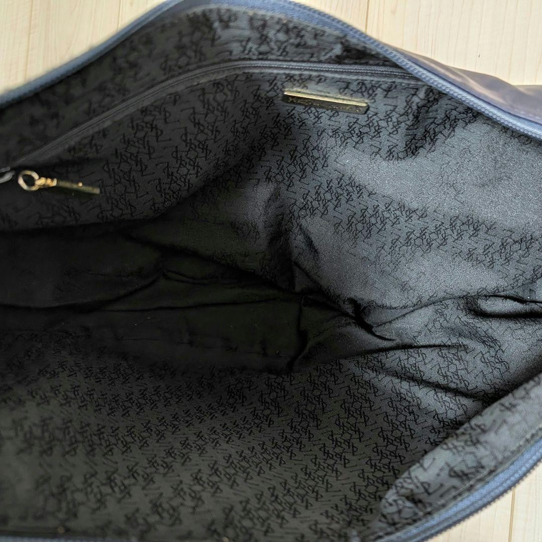 Saint Laurent Shoulder Bag Purse Navy Authentic