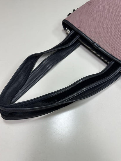 Saint Laurent Hand Bag Tote Purse Nylon Pink Authentic