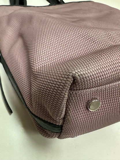 Saint Laurent Hand Bag Tote Purse Nylon Pink Authentic