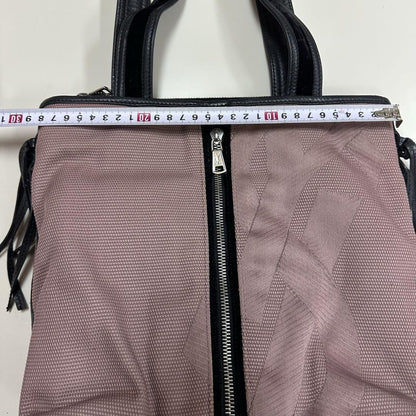 Saint Laurent Hand Bag Tote Purse Nylon Pink Authentic