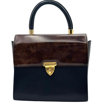 Valentino Garavani Hand Bag Tote Purse Black Authentic
