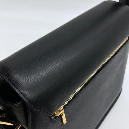 Valentino Garavani Hand Bag Tote Purse 2way Leather Black Authentic