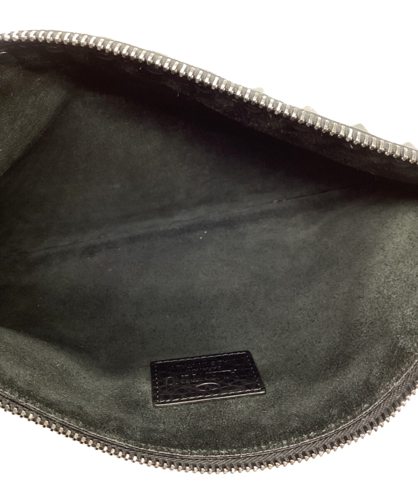 Valentino Garavani Clutch Bag Second Bag Studs Black Authentic