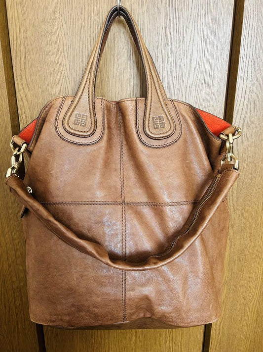 GIVENCHY Hand Bag Tote Purse Nightingale Authentic