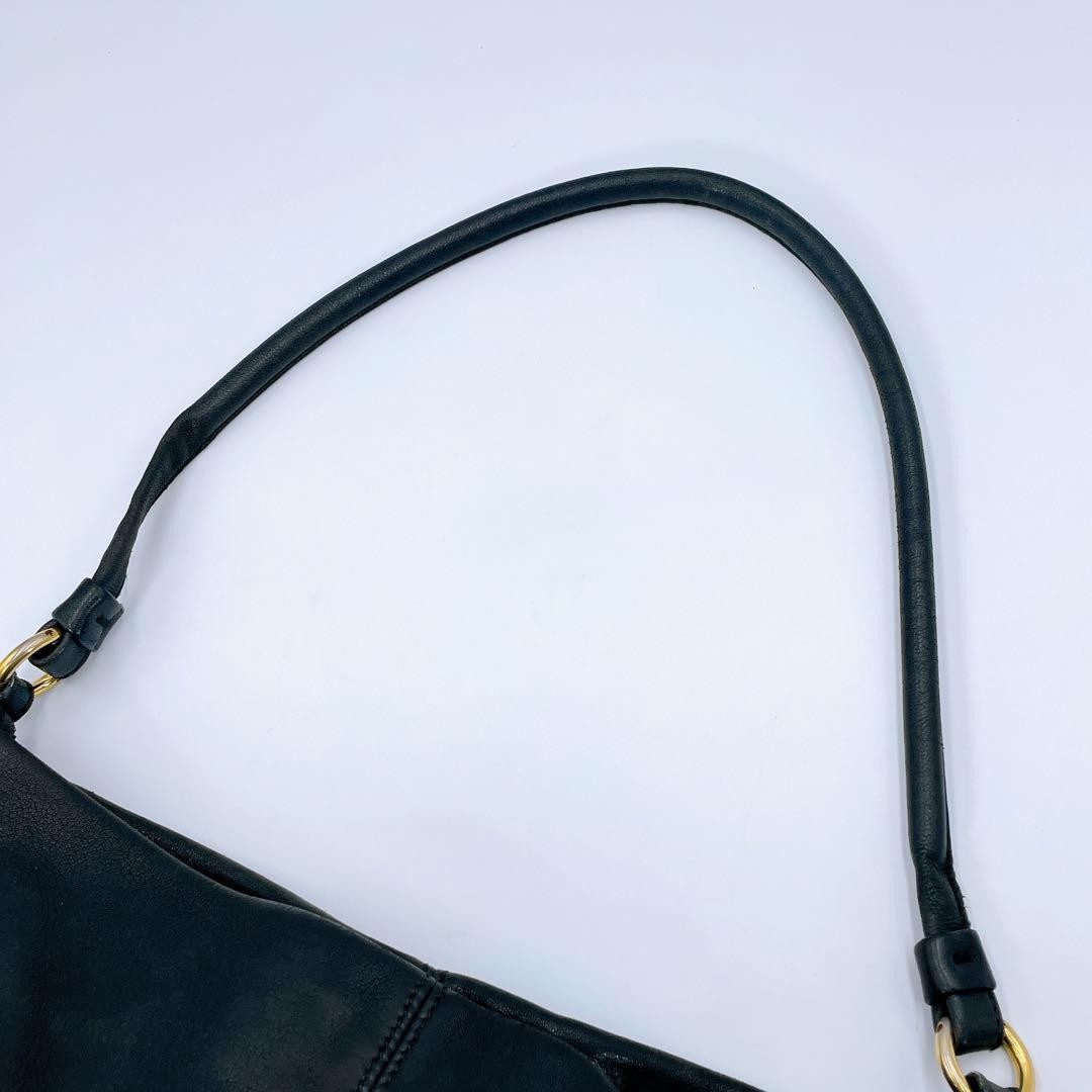 Salvatore Ferragamo Hand Shoulder Bag Tote Purse Vara Ribbon Black Authentic