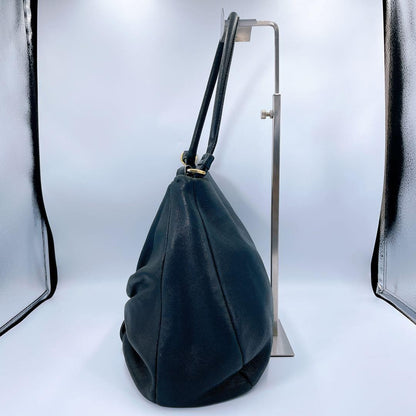 Salvatore Ferragamo Hand Shoulder Bag Tote Purse Vara Ribbon Black Authentic