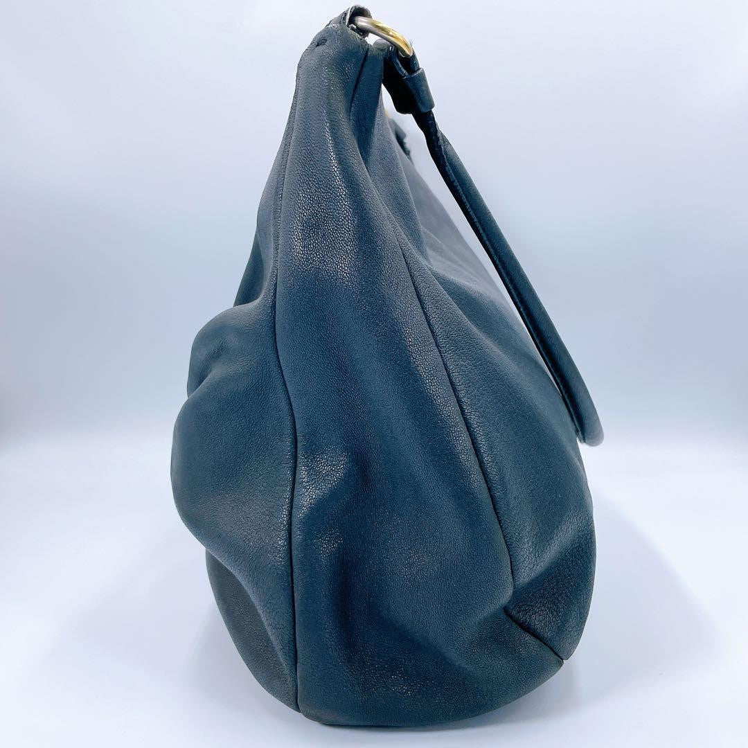 Salvatore Ferragamo Hand Shoulder Bag Tote Purse Vara Ribbon Black Authentic