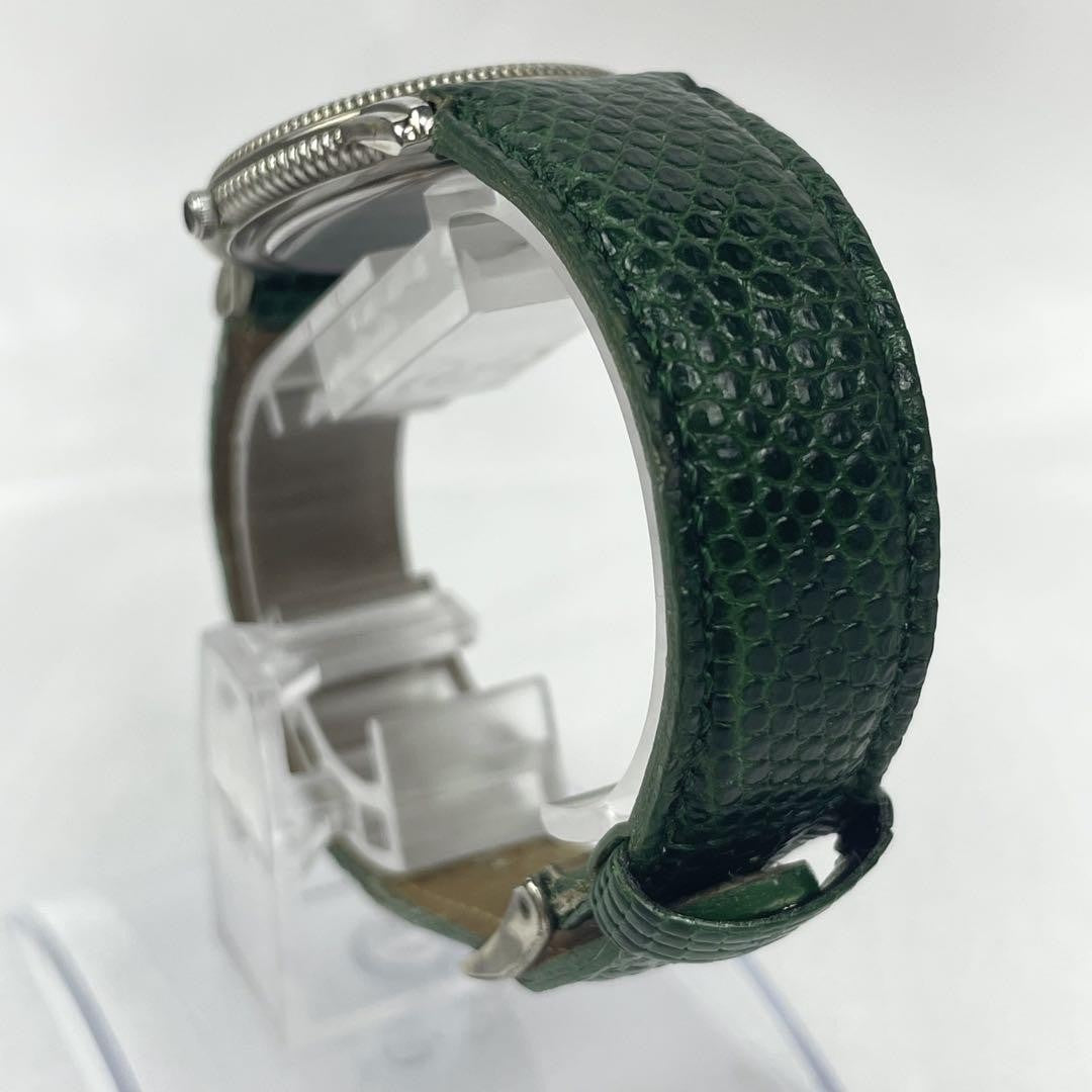 Saint Laurent Quartz Watch Wristwatch YSL Cassandra Green White Women's Auth