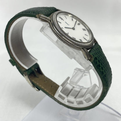Saint Laurent Quartz Watch Wristwatch YSL Cassandra Green White Women's Auth