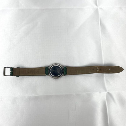 Saint Laurent Quartz Watch Wristwatch YSL Cassandra Green White Women's Auth