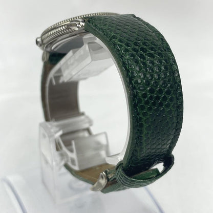 Saint Laurent Quartz Watch Wristwatch YSL Cassandra Green White Women's Auth