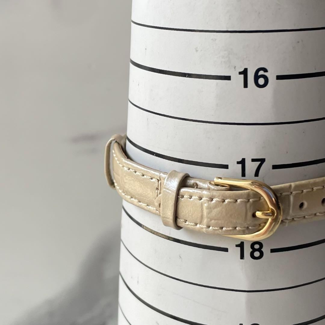 Saint Laurent Quartz Watch Wristwatch YSL Cassandra Gold White Women's Auth