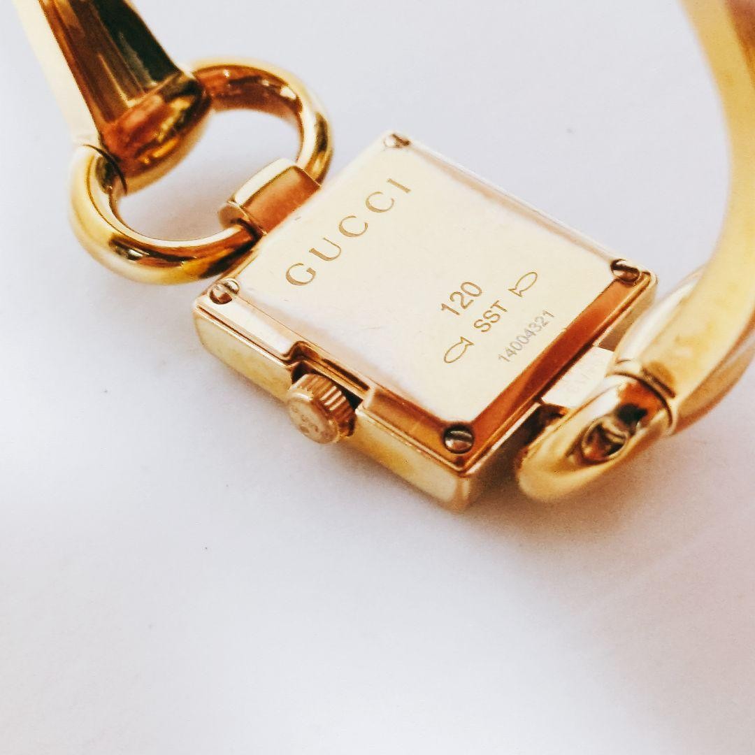 GUCCI Watch Wristwatch GG Gold Women's Authentic