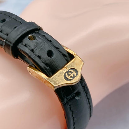 GUCCI 6000.2.L Quartz Watch Wristwatch Sherry Line Gold Red Green Women's Auth