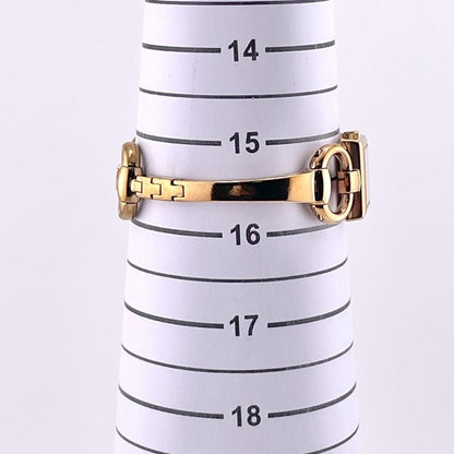 GUCCI Quartz Watch Wristwatch GG Gold Women's Authentic