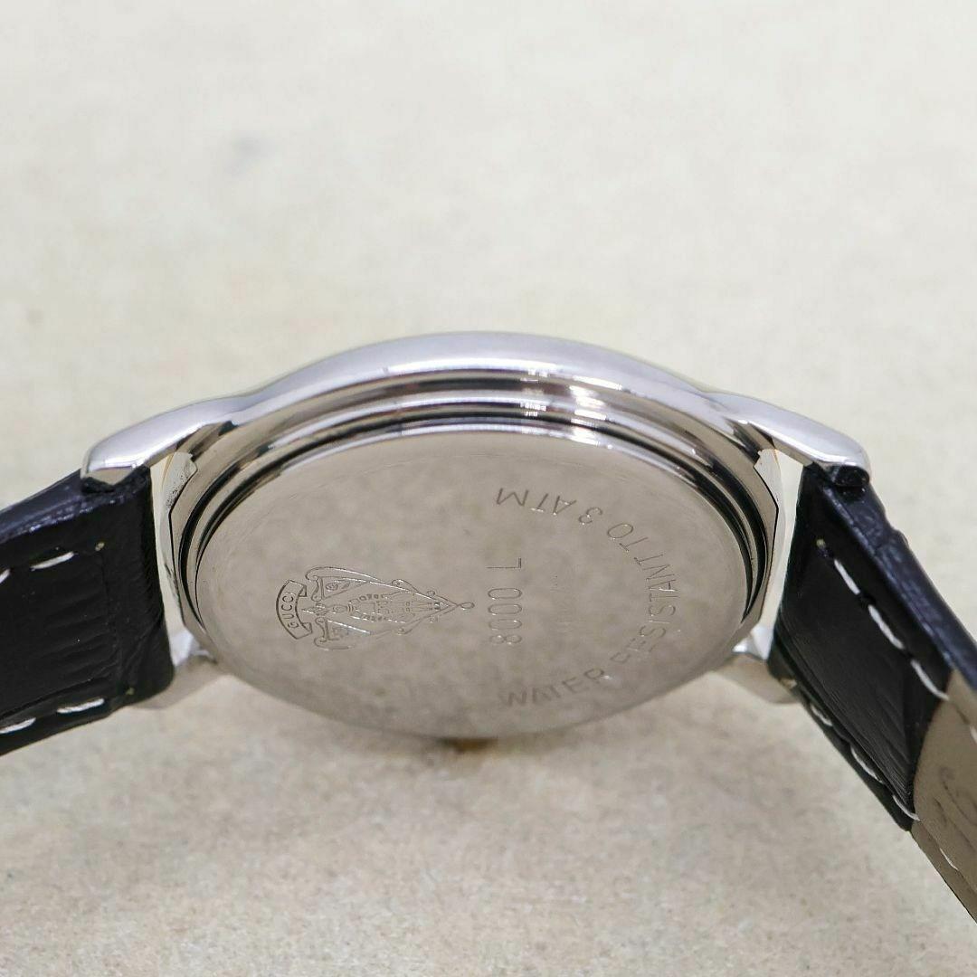 GUCCI 8000L Watch Wristwatch GG Gold Silver Women's Authentic