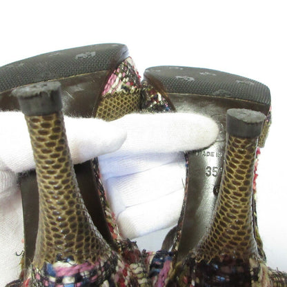 CHANEL Shoes Pumps Heel EU 35.5 US 5.5 Multicolor Authentic