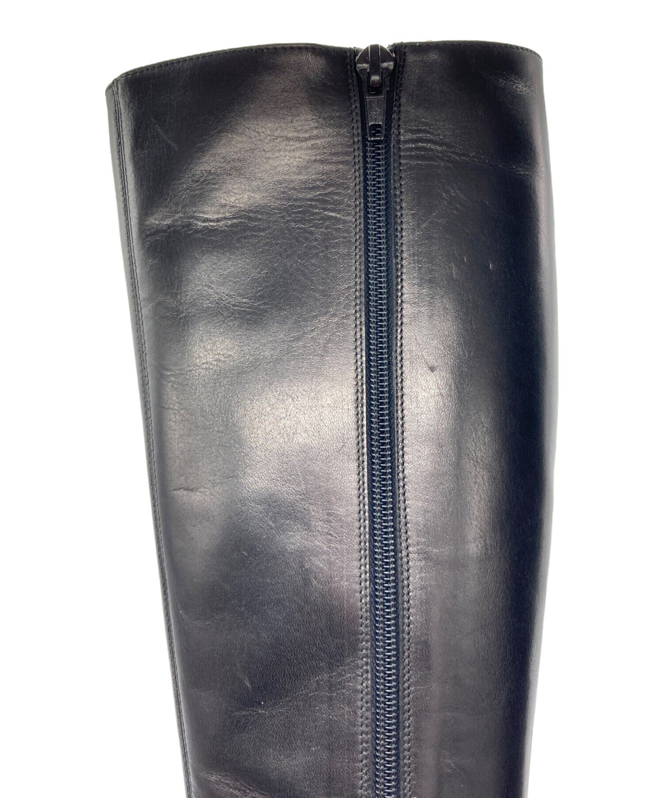 FENDI Long Boots Shoes Logo EU 36 US 6 Black Authentic