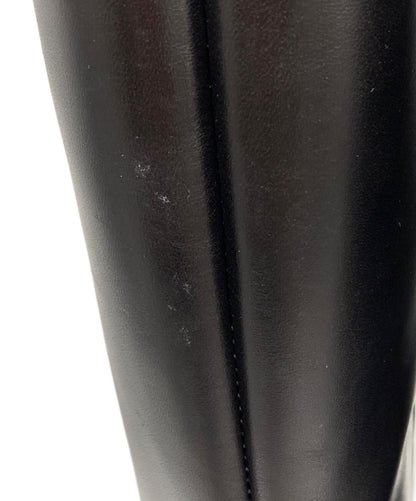 FENDI Long Boots Shoes Logo EU 36 US 6 Black Authentic