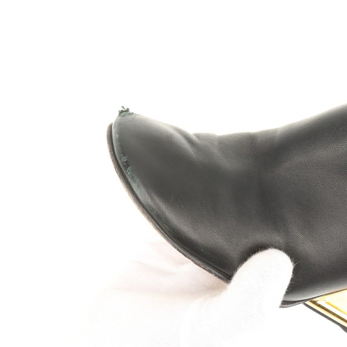 FENDI Short Boots Shoes EU 36 US 6 Leather Black Authentic