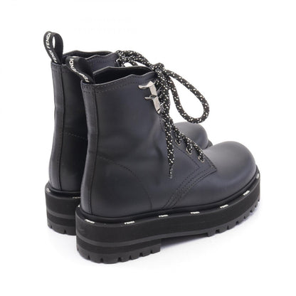 FENDI Boots Shoes EU 35 US 5 Leather Black Authentic