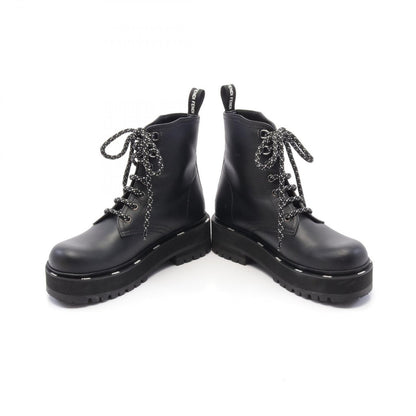 FENDI Boots Shoes EU 35 US 5 Leather Black Authentic