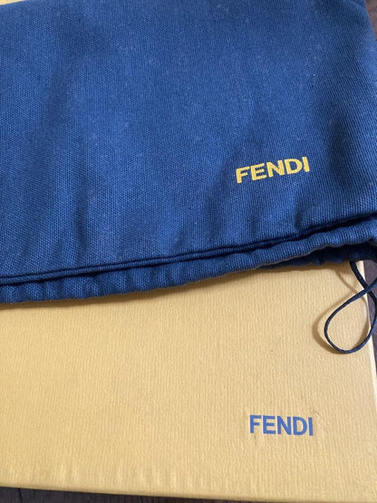 FENDI Short Boots Shoes EU 37 US 7 Suede Black Authentic