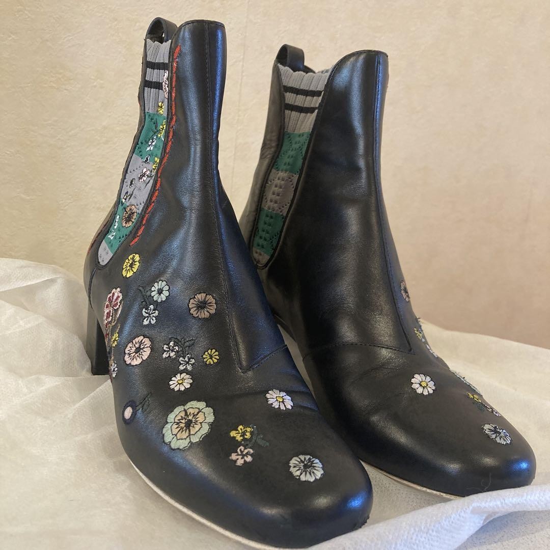 FENDI Short Boots Shoes EU 36 US 6 Black Authentic