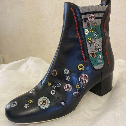 FENDI Short Boots Shoes EU 36 US 6 Black Authentic